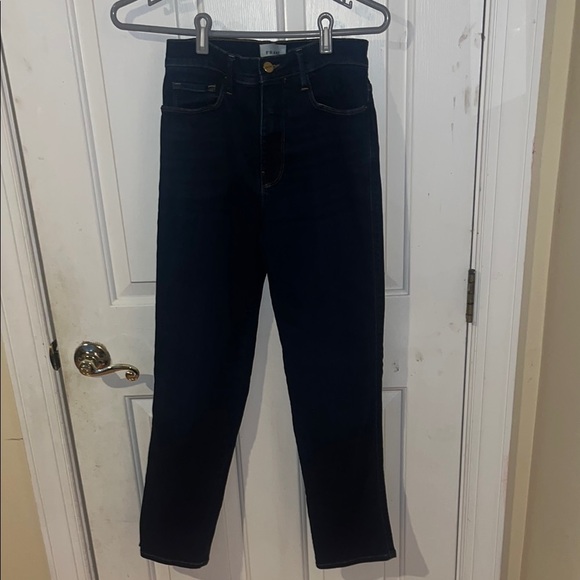 FRAME  le sylvie Dark Blue Jeans - Picture 1 of 6